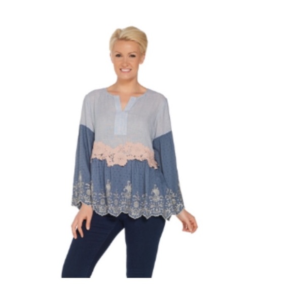 LOGO by Lori Goldstein Tops - Logo Lavish by Lori Goldstein
